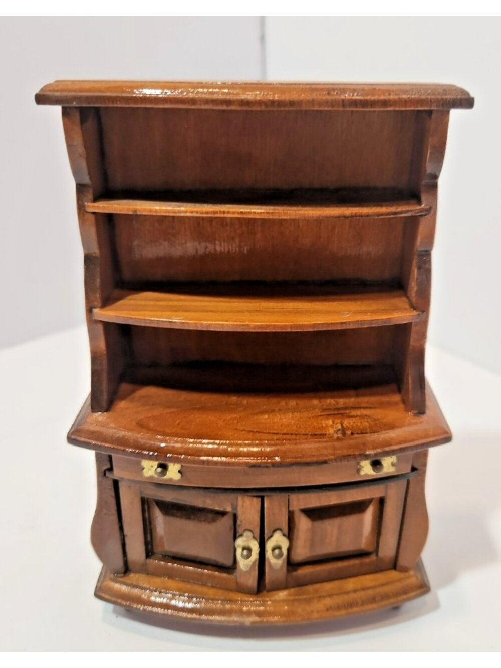 1:12 Scale Dollhouse Welsh Dresser Hutch Wood Cabinet Miniature Furniture